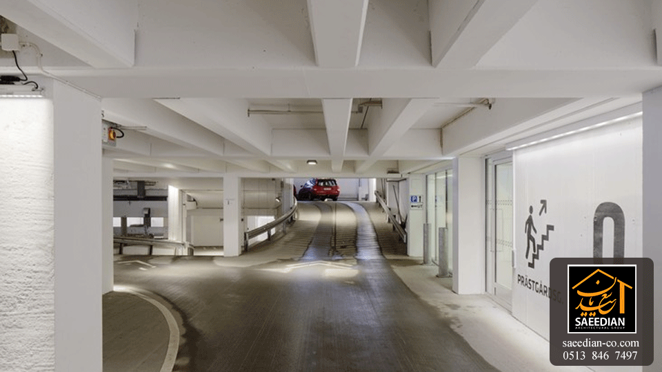 طراحی پارکینگ مدرن برای ساختمان مسکونی