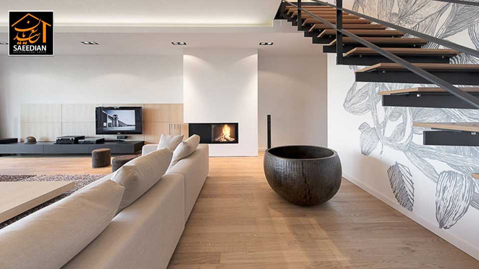 طراحی داخلی خانه مدرن دوبلکس